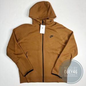 Nike Sportswear Tech Fleece Light British Tan Brown Black Size Large